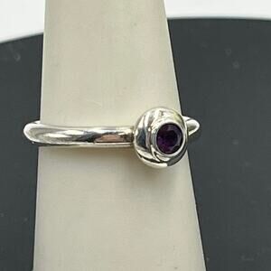 James Avery Sterling Silver Remembrance Alexandrite June Purple Birthstone 6.5‎